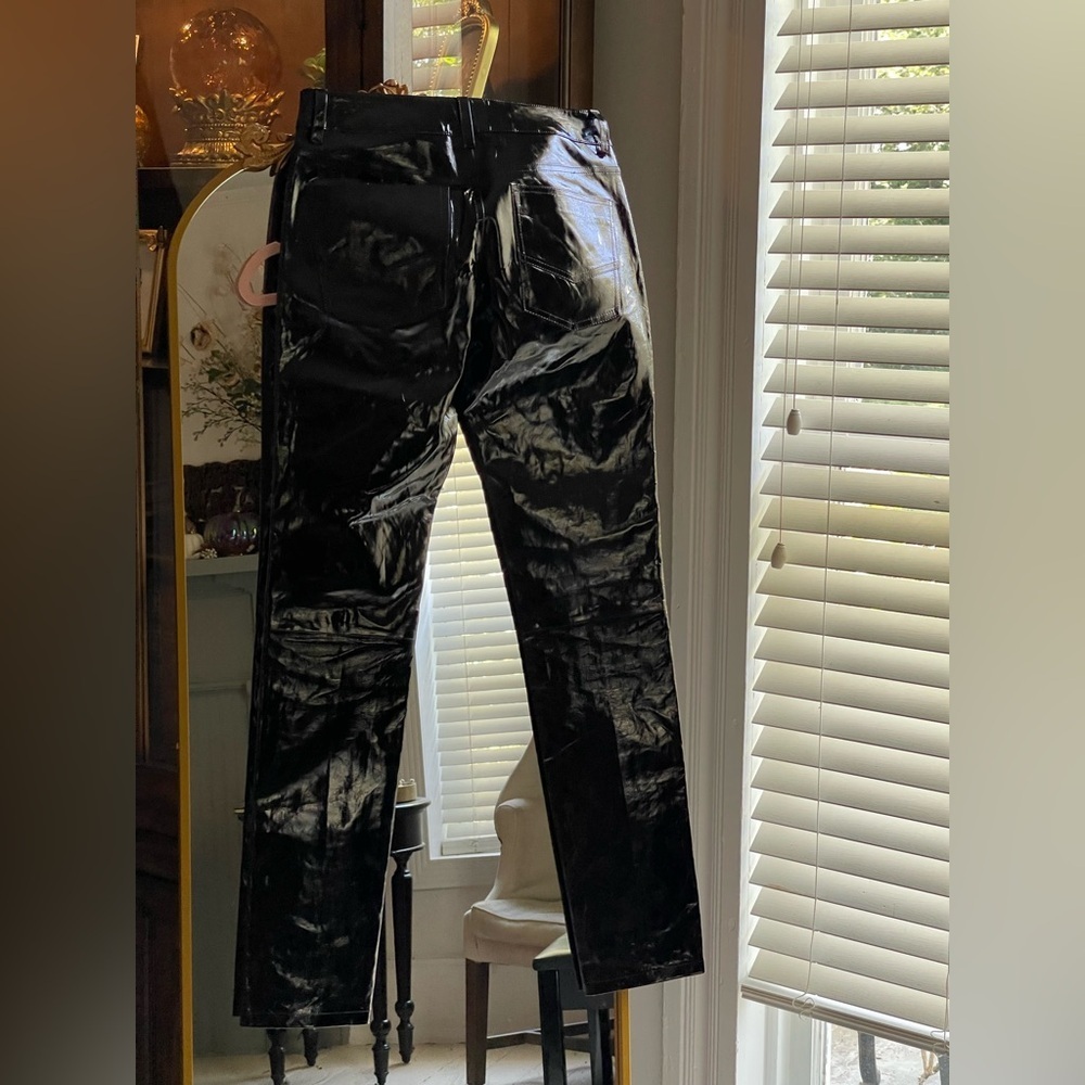 Zadig & Voltaire NWOT Peko Black Vinyl Leather Pant Women's CALL OUTS - Picture 9 of 16